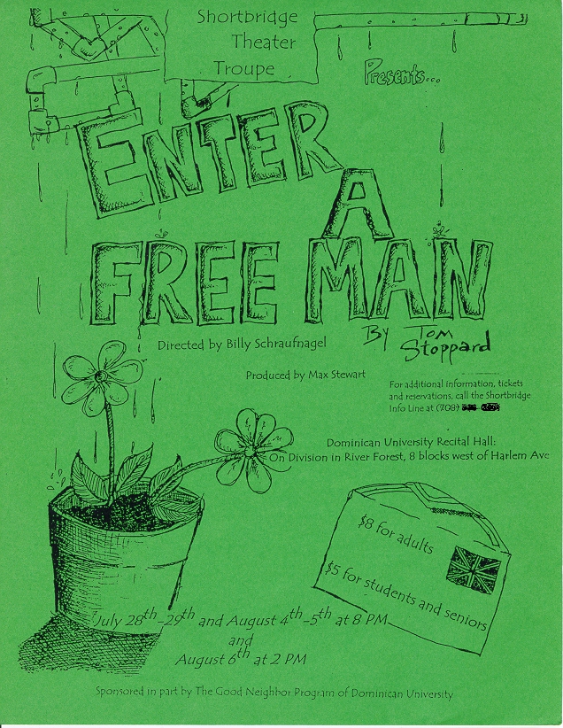 Enter A Free Man flyer design by Frankie Cordero