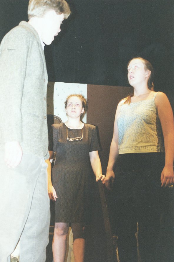 Steve Hetzel, Justine Turner, and Laura Lopardo in 'Enter A Free Man.'